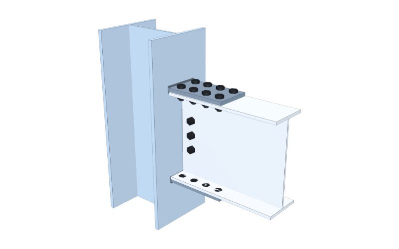 Bolted Flange Plate - 3D view
